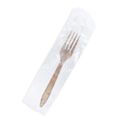 Sustainable Agave Co. Biodegradable Agave Fiber Fork Wrapped in Biofilm